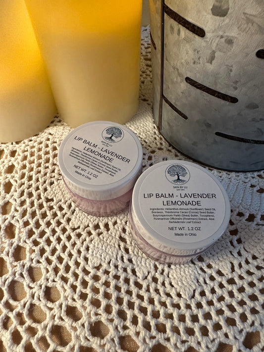 Lip Balm (Glass Jar) - Lavender Lemonade